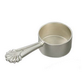 3 1/2" Silver Plated Coffee Scoop w/ Round Cup
